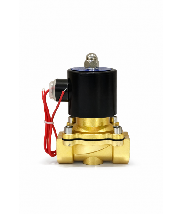 Wellon SV 220V 1/2 inch Brass Solenoid Valve | Heavy Duty Industrial Water & Fluid Control Valve